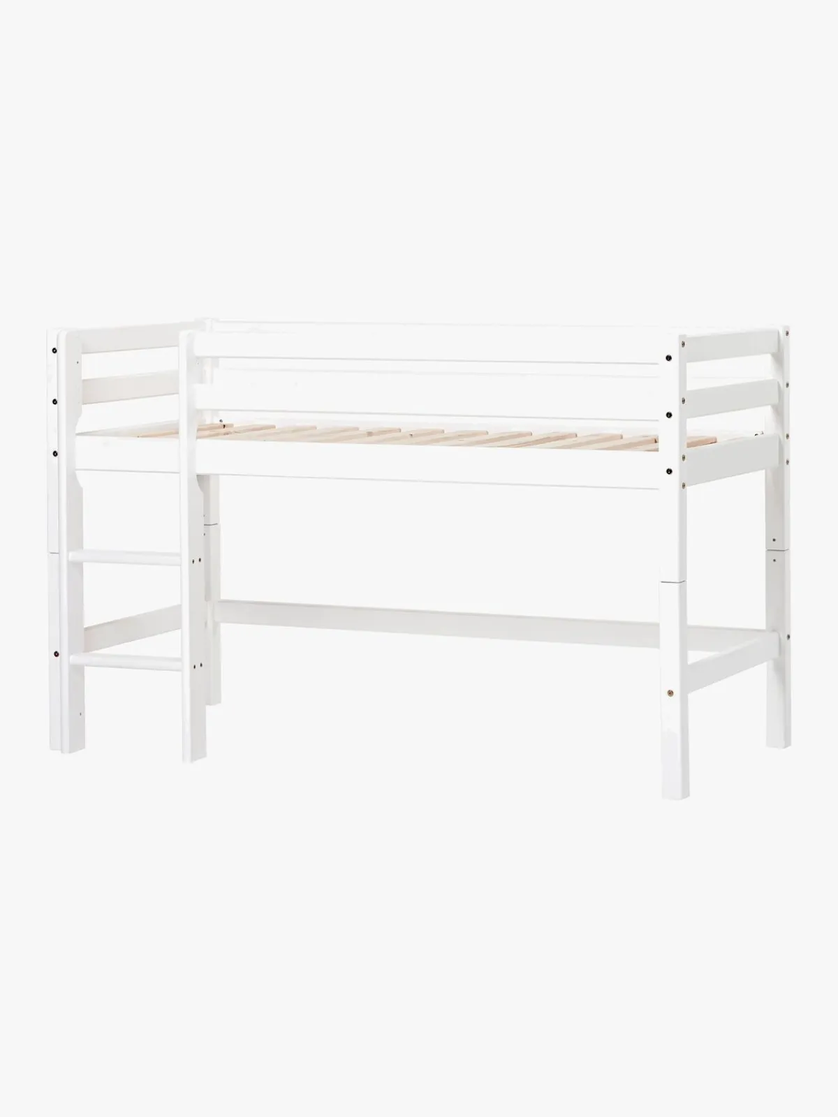 Børn Hoppekids Børnesenge & Tilbehør-Basic Halvhøj Seng 70x160, Hvid
