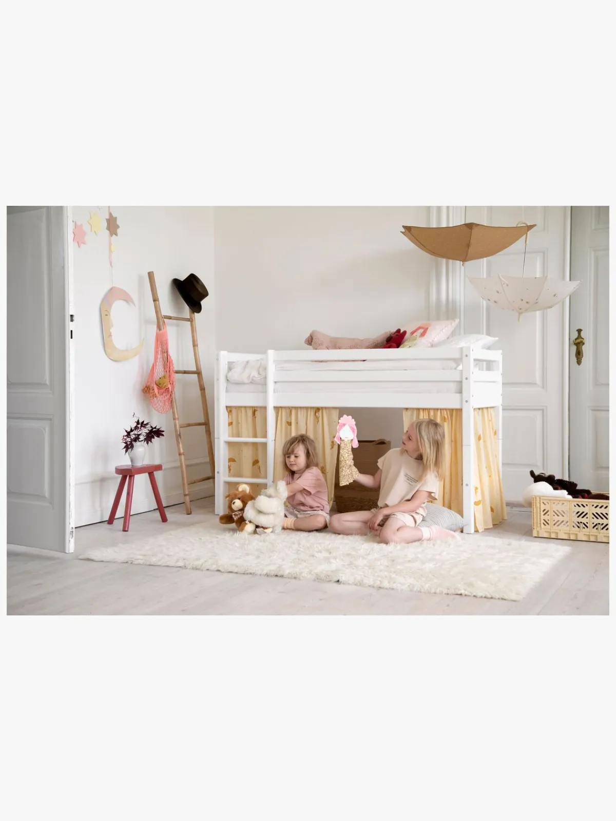 Børn Hoppekids Børnesenge & Tilbehør-Basic Halvhøj Seng 70x160, Hvid