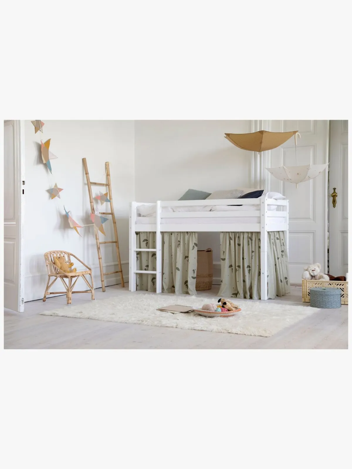 Børn Hoppekids Børnesenge & Tilbehør-Basic Halvhøj Seng 70x160, Hvid
