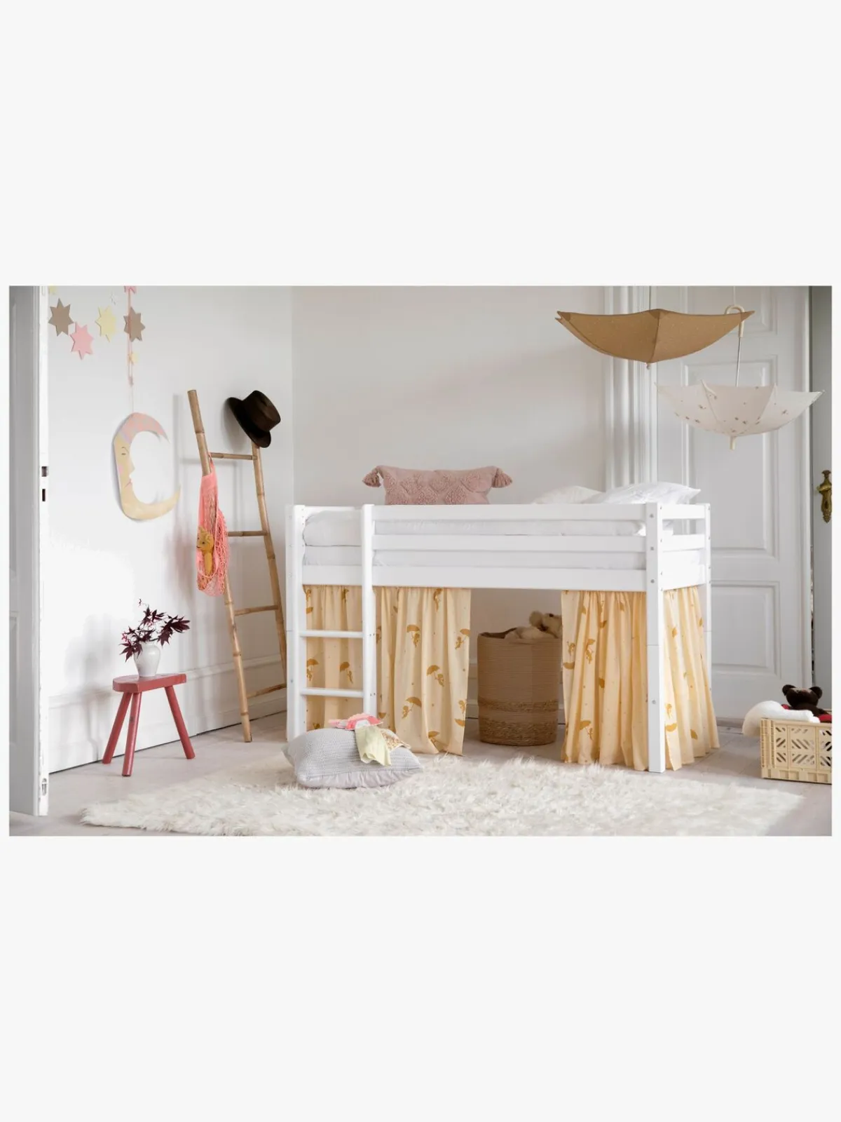 Børn Hoppekids Børnesenge & Tilbehør-Basic Halvhøj Seng 70x160, Hvid