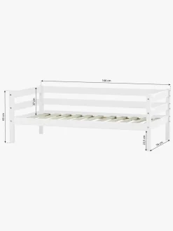 Børn Hoppekids Børnesenge & Tilbehør-ECO Comfort Enkeltseng med Sengehest 70x160, Hvid