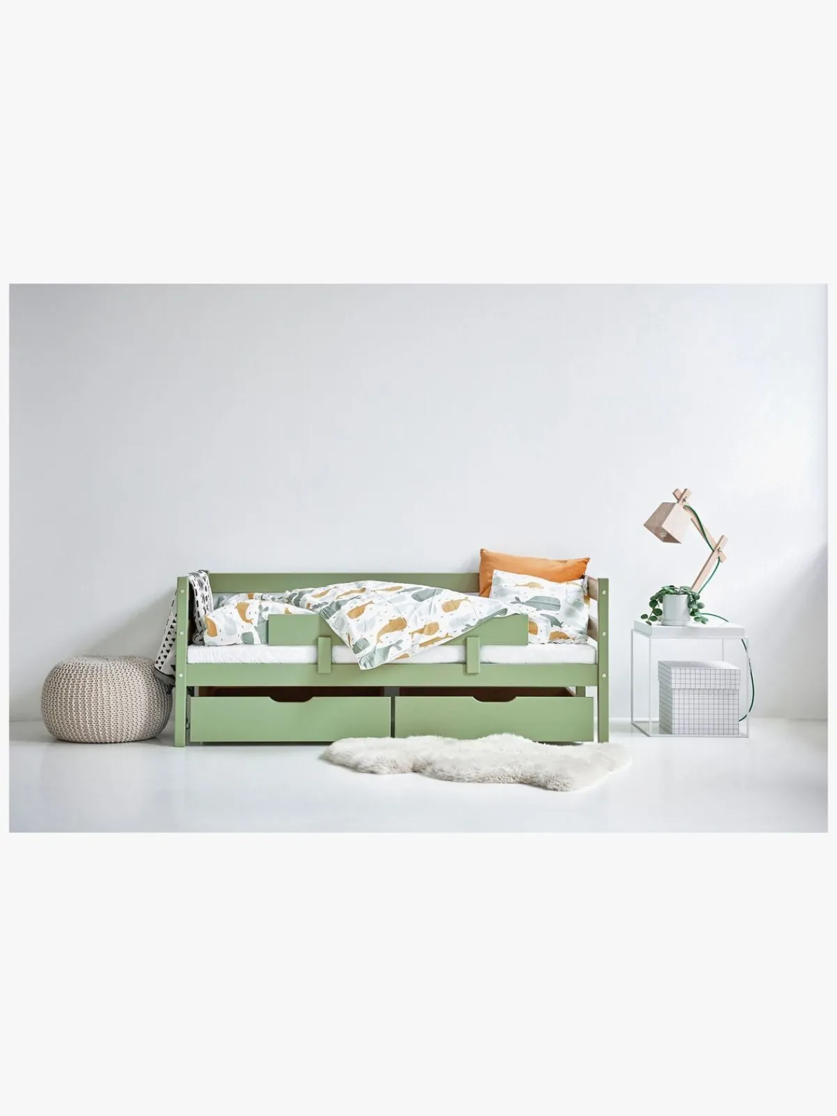 Børn Hoppekids Børnesenge & Tilbehør-Juniorseng ECO Comfort 70x160 cm, Pale Green