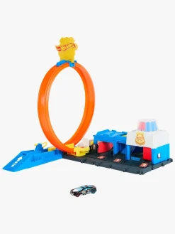 HotWheels Legetøjsbiler & -Fartøjer-Hot Wheels City Super Politistation Racerbane