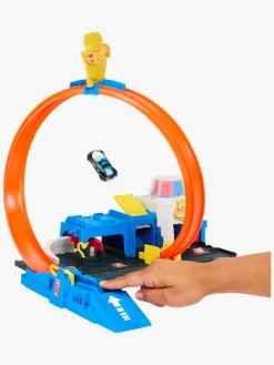 HotWheels Legetøjsbiler & -Fartøjer-Hot Wheels City Super Politistation Racerbane