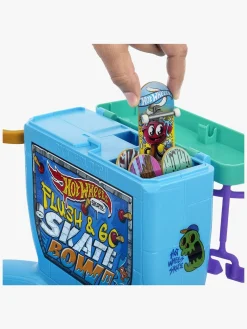 HotWheels Legetøjsfigurer-Hot Wheels Flush & Go Fingerskateboard inkl. Skatebowl