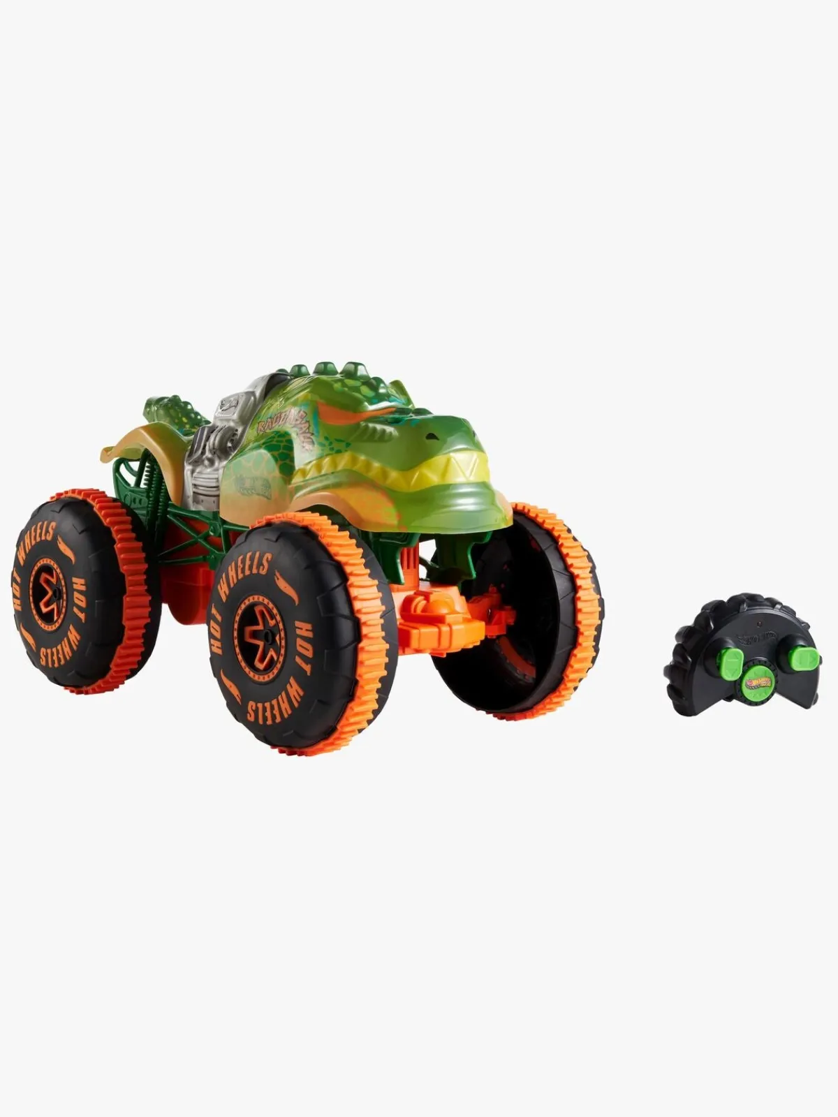 Fjernstyret|HotWheels Hot Wheels Monster Trucks Dino Fjernstyret Bil 1:15