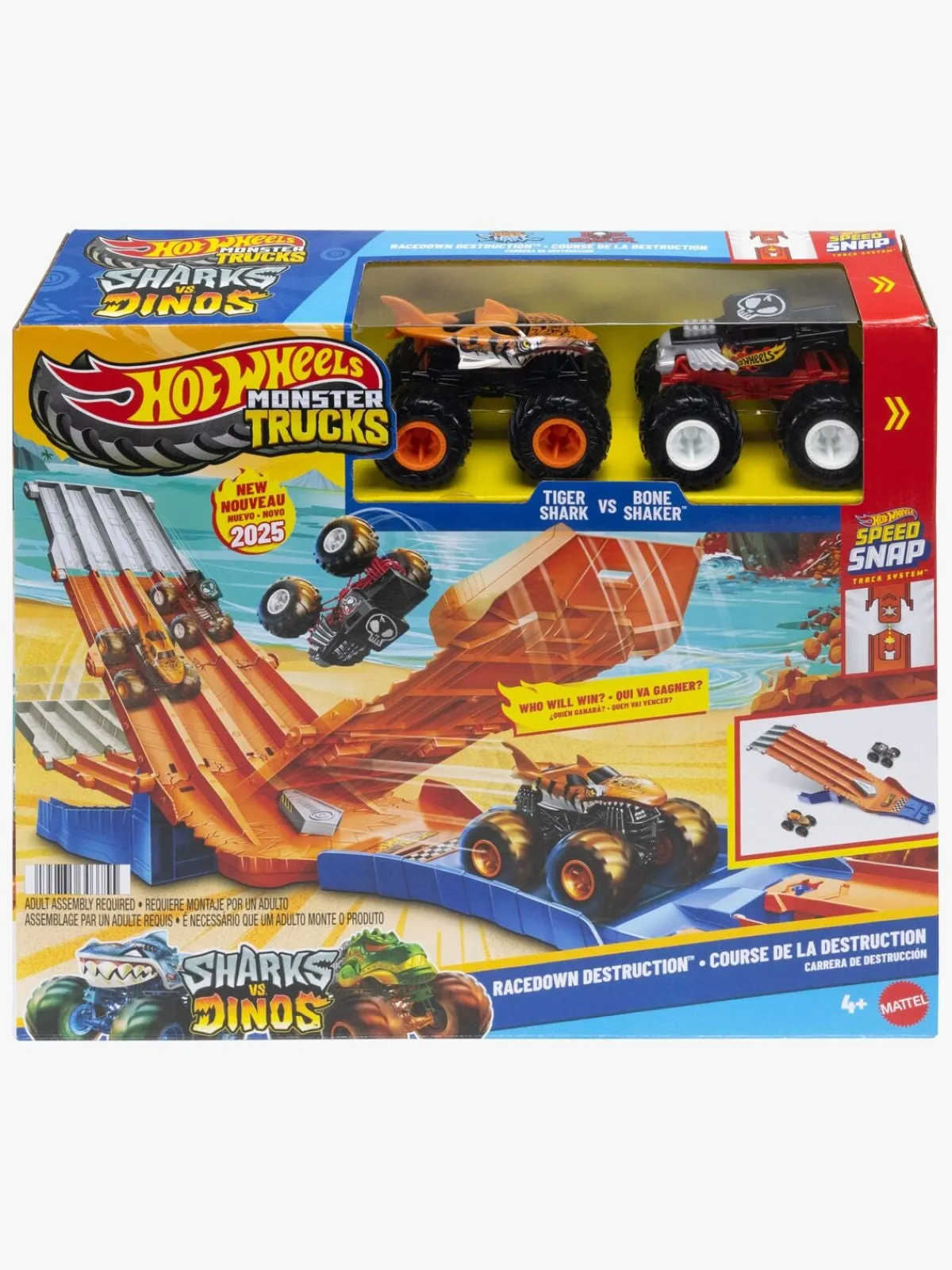 Legetøjsbiler & -Fartøjer|HotWheels Hot Wheels Monster Trucks Racedown Demolition Racerbane