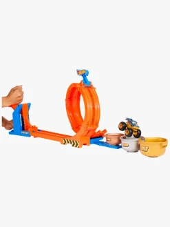 HotWheels Legetøjsbiler & -Fartøjer-Hot Wheels Monstertruck Loop & Flip Trophy Challange Racerbane
