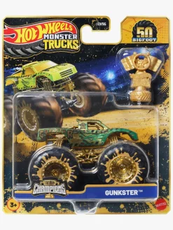 HotWheels Legetøjsbiler & -Fartøjer-Hot Wheels Monstertrucks Bigfoot Trophy Champions Bil Blandet Udvalg