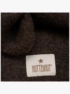 Børn Huttelihut Tilbehør|Uldtøj-Elefanthue i Uld, Dark Brown Melange