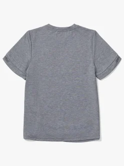 Hyperfied Jersey Knot Logo Top, Grey Melange