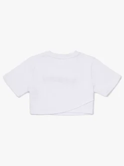 Hyperfied Running Short Sleeve Logo Sweatshirt, Snow White