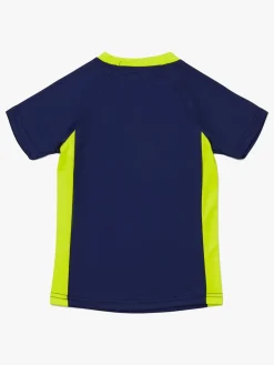 Hyperfied V-Neck Neo Logo T-Shirt, Medieval Blue