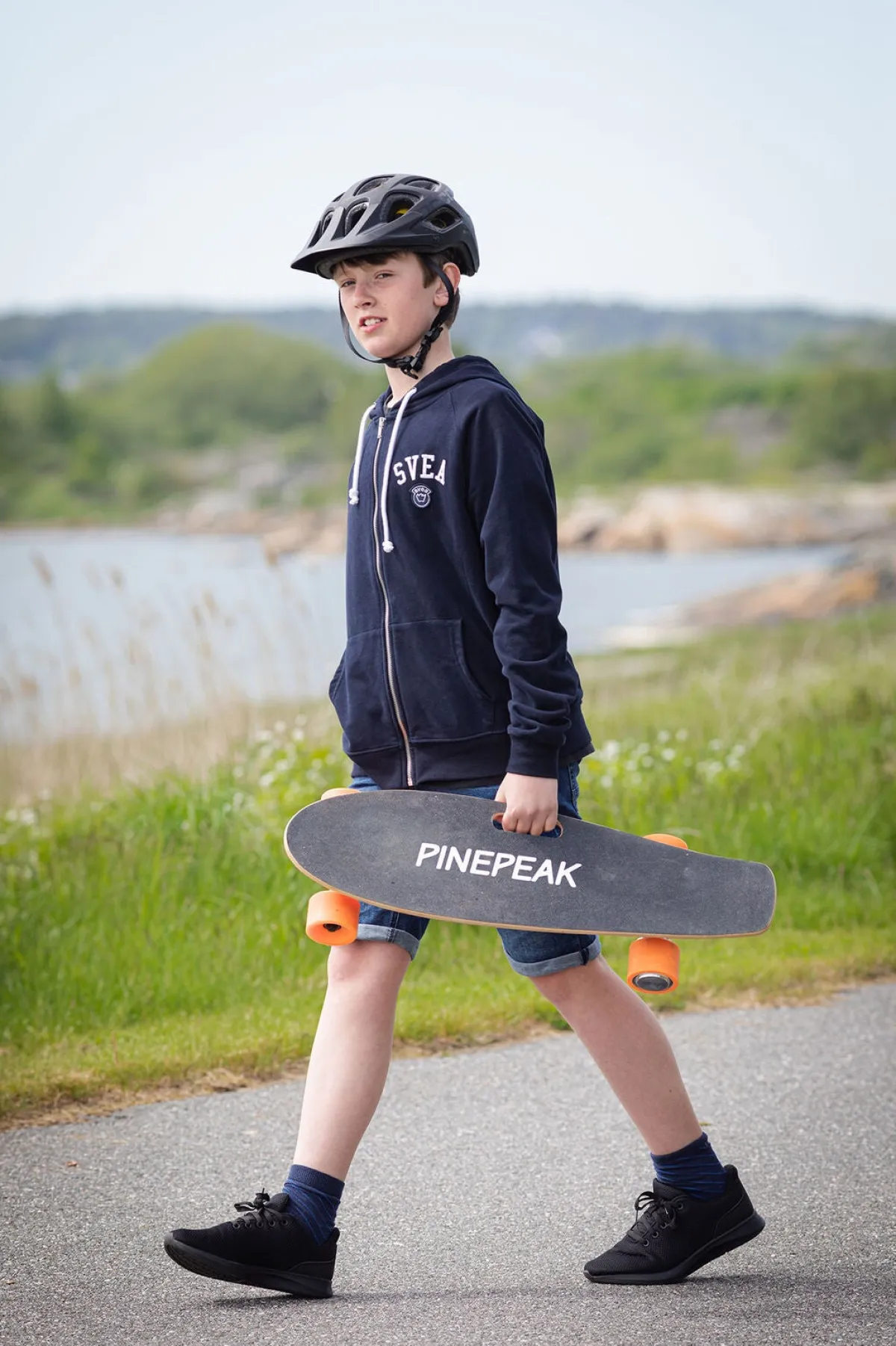 Pinepeak Skating-Impulse Elektrisk Skateboard, Sort