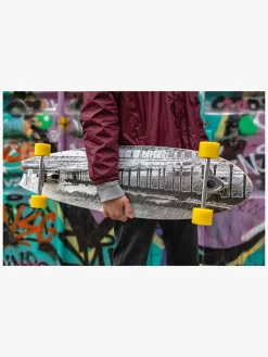 Impulse Longboard, Grå/Gul