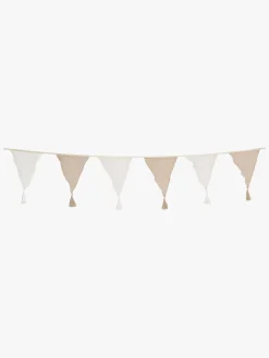 Børn JaBaDaBaDo Interiør-Stofvimpel, Beige/Hvid