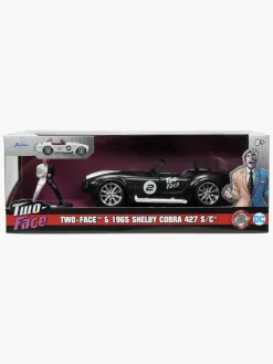 Legetøjsbiler & -Fartøjer|Legetøjsfigurer|JadaToys Jada Toys DC Comics Bil med Figur Two Face & 1965 Shelby Cobra 427 1:32 Sort/Hvid