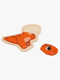 Spil & Puslespil|Janod 4 Progressive Puslespil Dinosaurer 14 Brikker