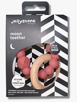 Babylegetøj|Jellystone Designs Moon Bidering, Dusty Pink Flerfarvet