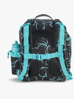 Børn Jeva Hibiscus Rygsæk 18L, Black/Turquise