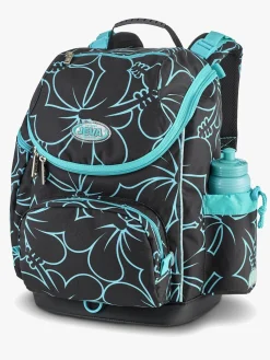 Børn Jeva Hibiscus Rygsæk 18L, Black/Turquise