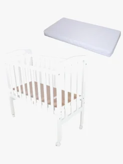 Børn JLY ALICE Tremmeseng med BabyDan Madras Comfort 40x84, Hvid