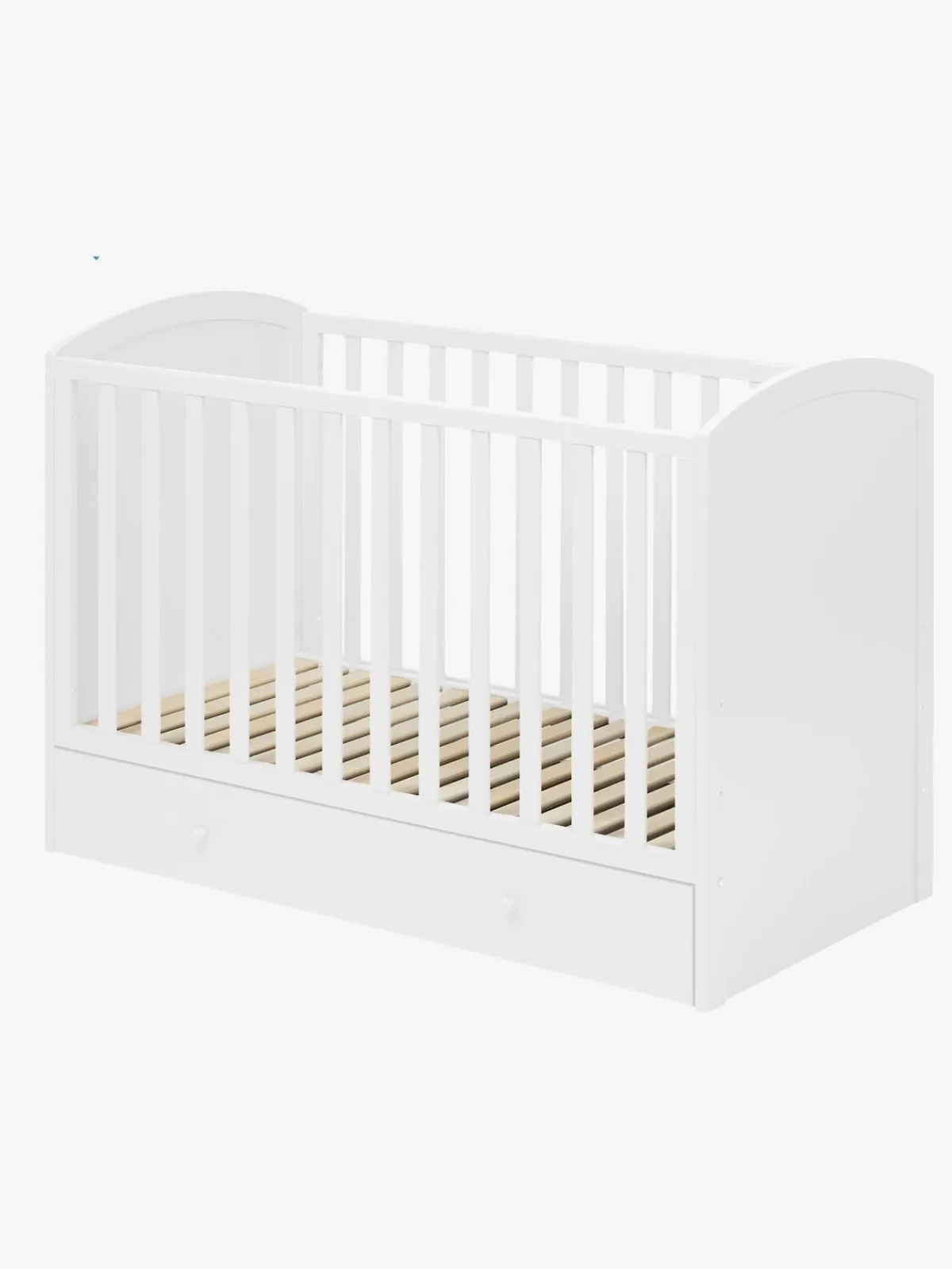 Børn JLY ALVA Lux Tremmeseng m. Skuffer, Hvid & BabyMatex Madras
