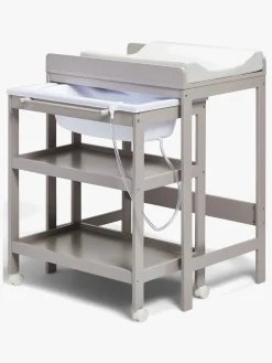 JLY Dream Puslebord med Badebalje, Warm Grey
