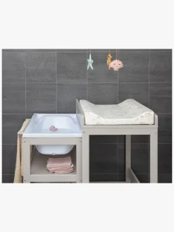 JLY Dream Puslebord med Badebalje, Warm Grey