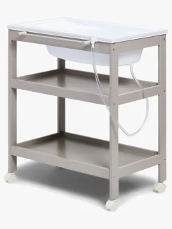 JLY Dream Puslebord med Badebalje, Warm Grey