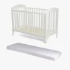 Børnesenge & Tilbehør|JLY ELLA Dream Drop Tremmeseng inkl. NG Baby Basic Madras 60x120, Hvid