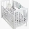 Børn JLY ELLA Dream Lux Tremmeseng Dropside m. Babymatex Madras 60x120, Hvid