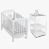 Børn JLY ELLA Dropside Tremmeseng & Dream Lux Puslebord, Hvid