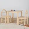 Børnemøbler|JLY SAGA House Bord og Stole, Natur