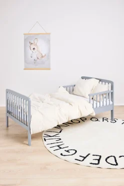 Børnesenge & Tilbehør|JLY  HEAVEN Juniorseng MEYA inkl Sengeopbevaring & Madras 70x140, Mørkegrå