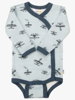 Børn Joha Slå-om Body Merinomix, Light Blue