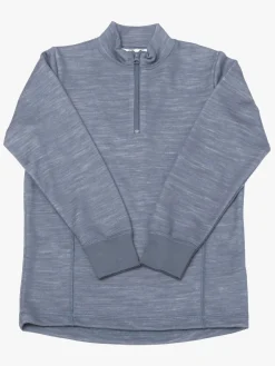 Børn Joha Trøje Halfzip Merinomix, Blå