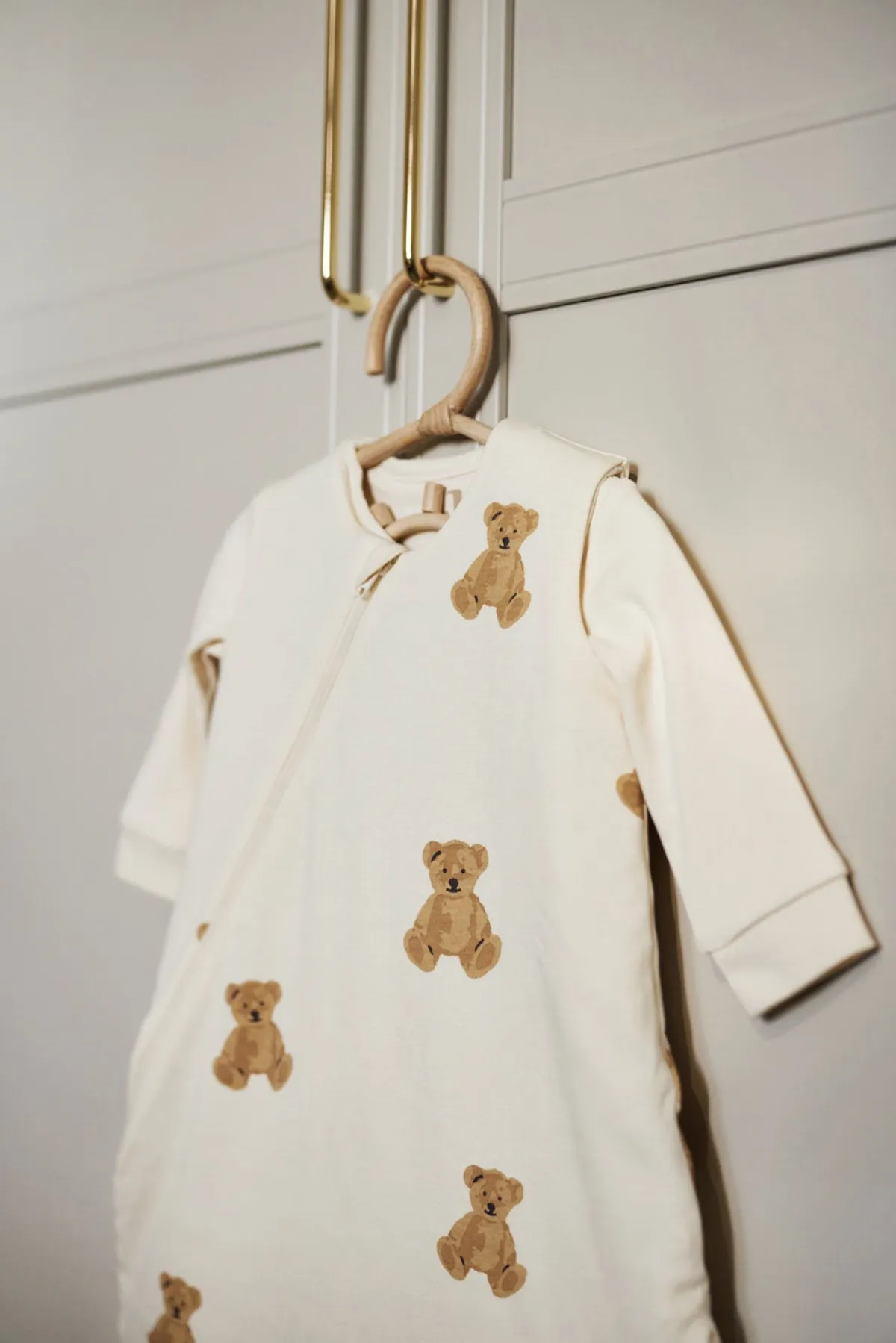 Børnesenge & Tilbehør|Jollein 2-i-1 Sovepose 60 cm, Teddy Bear