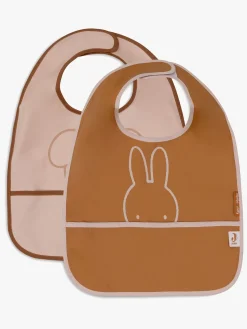 Jollein Spisetid-Miffy Peekaboo Hagesmæk 2-pak, Wild Rose