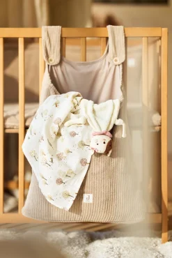 Børn Jollein Opbevaring-Playpen Opbevaringspose Cloudy Rib, Milky Coffee