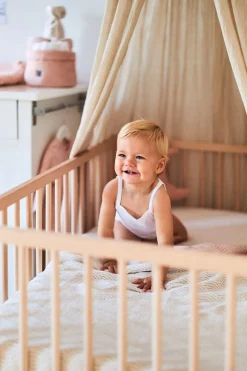 Børnesenge & Tilbehør|Jollein Sengehimmel Vintage 245 cm, Nougat Beige