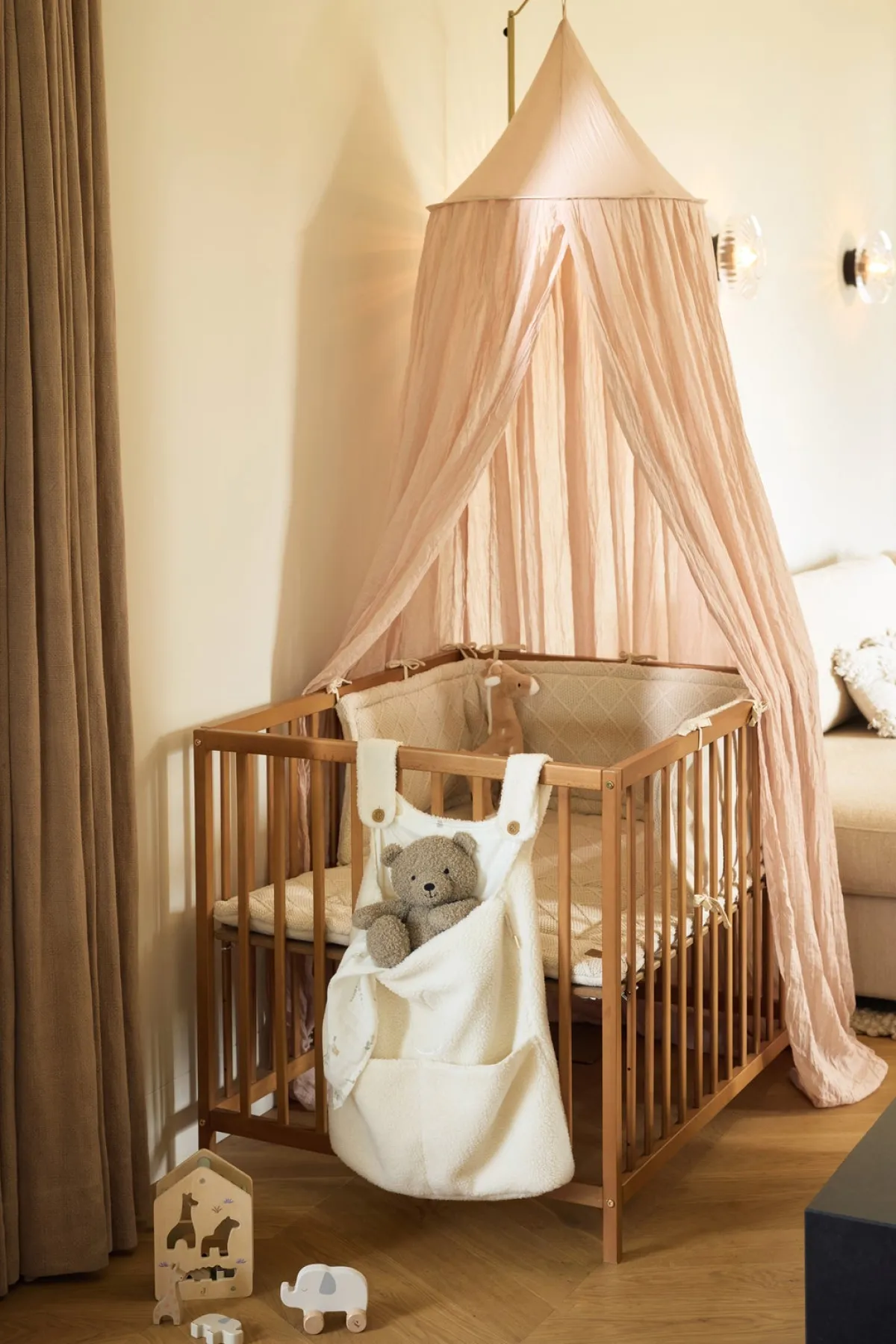 Børnesenge & Tilbehør|Jollein Sengehimmel Vintage, Wild Rose