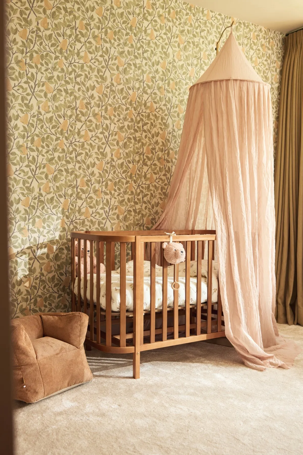 Børnesenge & Tilbehør|Jollein Sengehimmel Vintage, Wild Rose