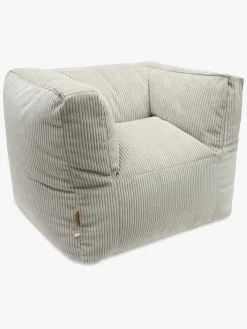 Børn Jollein Sækkestol Kraftig Fløjl, Olive Green