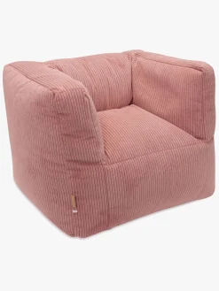 Børn Jollein Sækkestol Kraftig Fløjl, Wild Rose