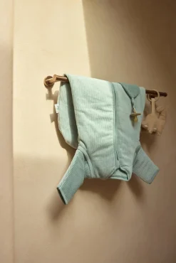 Børn Jollein Børnesenge & Tilbehør-Sovepose med Aftagelig Ærmer Rundt 70 cm, Rib Sea Green