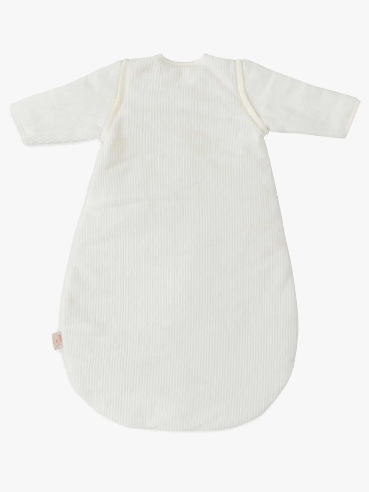 Børnesenge & Tilbehør|Jollein Sovepose med Aftagelig Ærmer Rund 60 cm, Rib Ivory