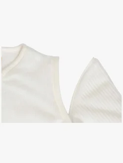 Børn Jollein Børnesenge & Tilbehør-Sovepose med Aftagelig Ærmer Rundt 90 cm, Rib Ivory