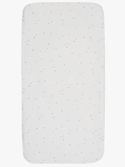 Børn Jollein Stræklagen Twinkling 70/75x140/150, Off white/Sea Green