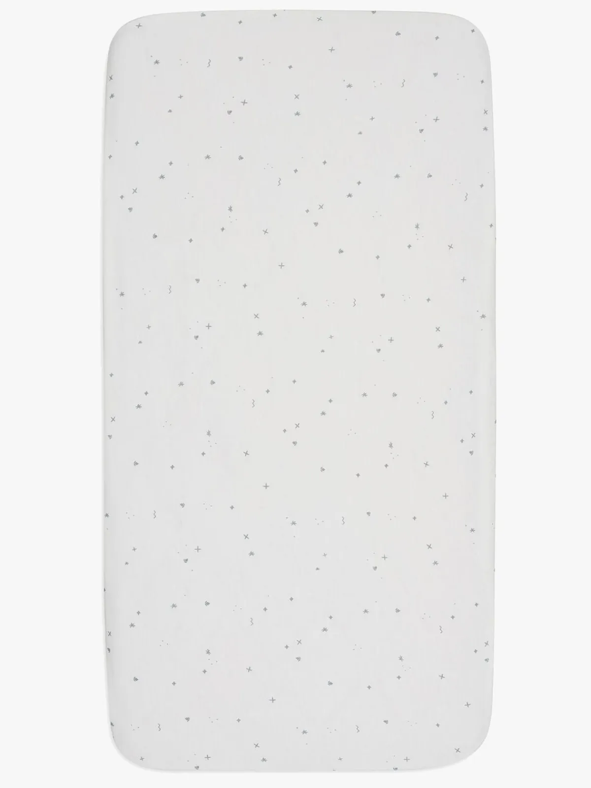 Børn Jollein Stræklagen Twinkling 70/75x140/150, Off white/Sea Green